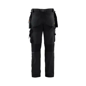 4-Way Stretch Work Pants - 9954-Black/Orange | Blaklader 16221644
