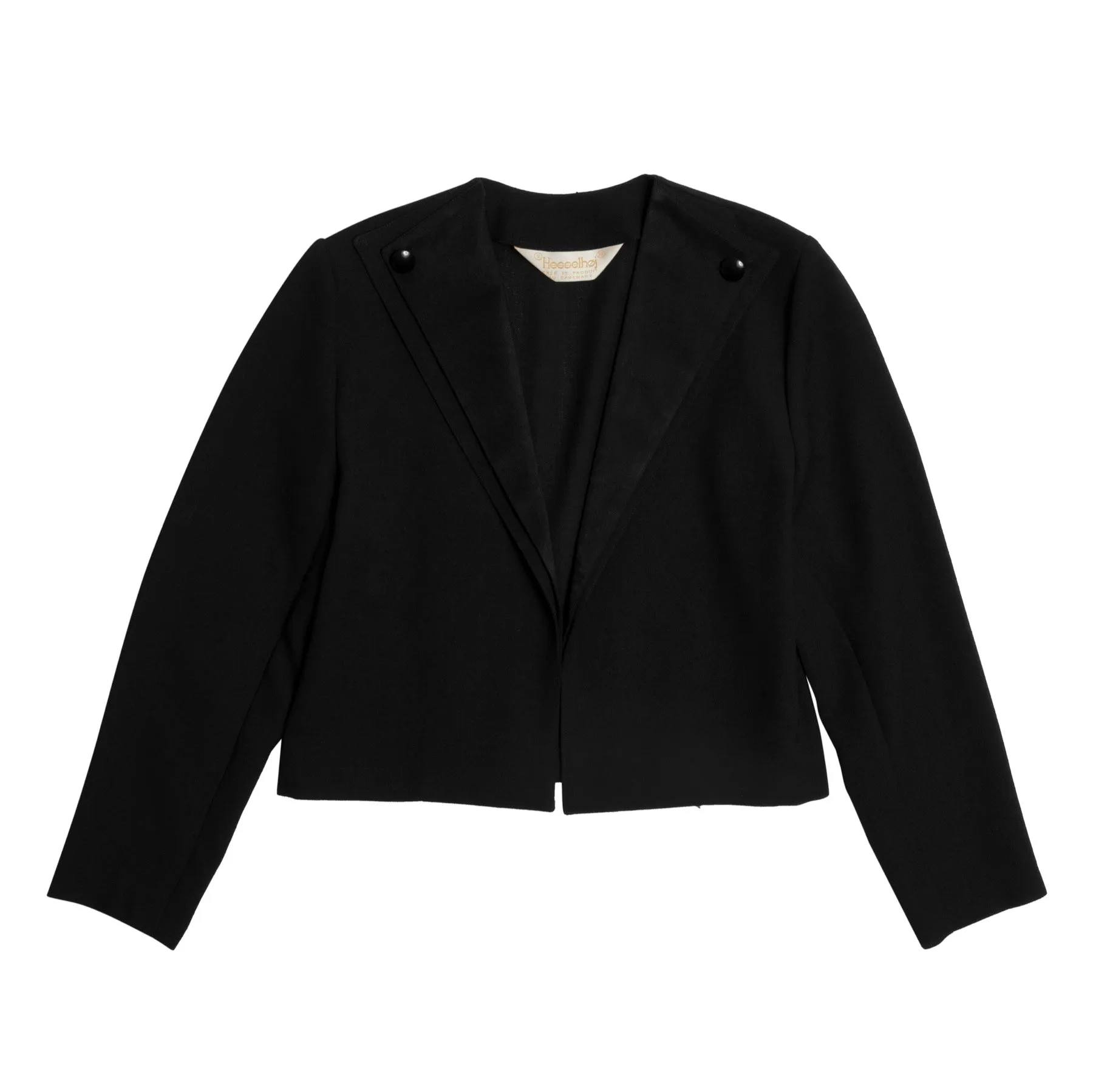 80s Crepe Weave Bolero Jacket