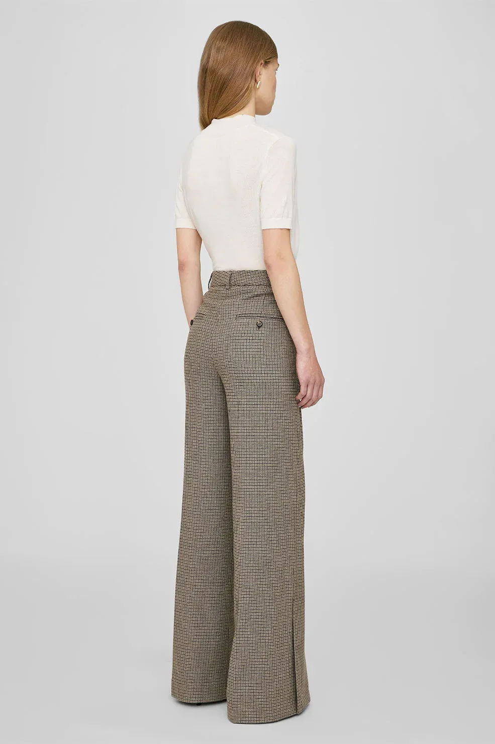 AB Lyra Trouser - Mini Houndstooth