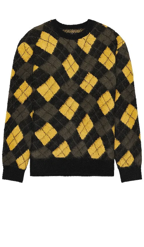 ALLSAINTS Fitzroy Sweater in Black,Yellow