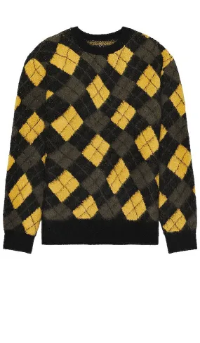 ALLSAINTS Fitzroy Sweater in Black,Yellow