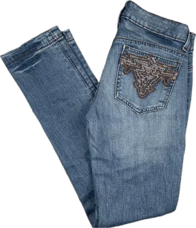 Antik Denim USA Embroidered Pocket Slim Fit Jeans- Size 25