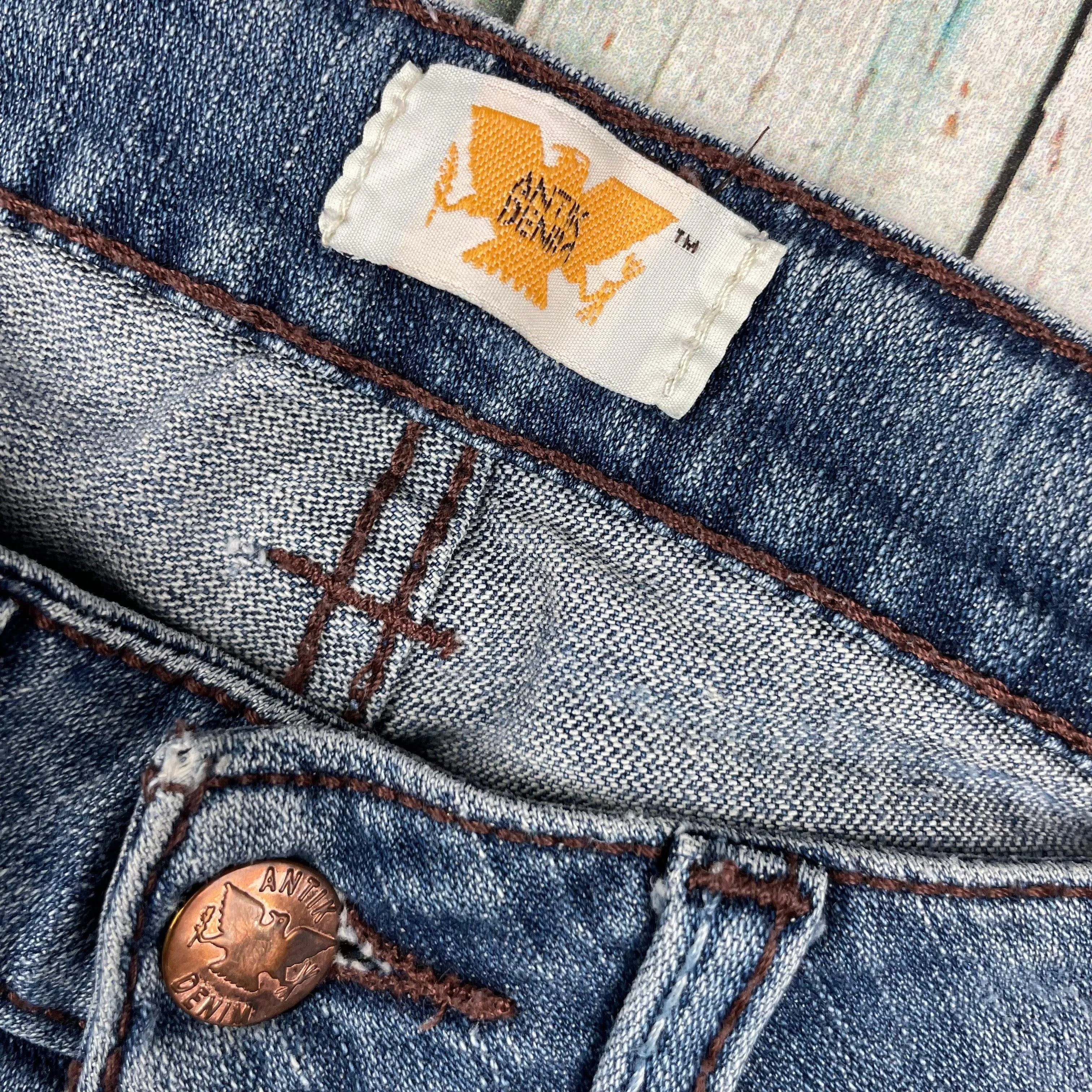 Antik Denim USA Embroidered Pocket Slim Fit Jeans- Size 25