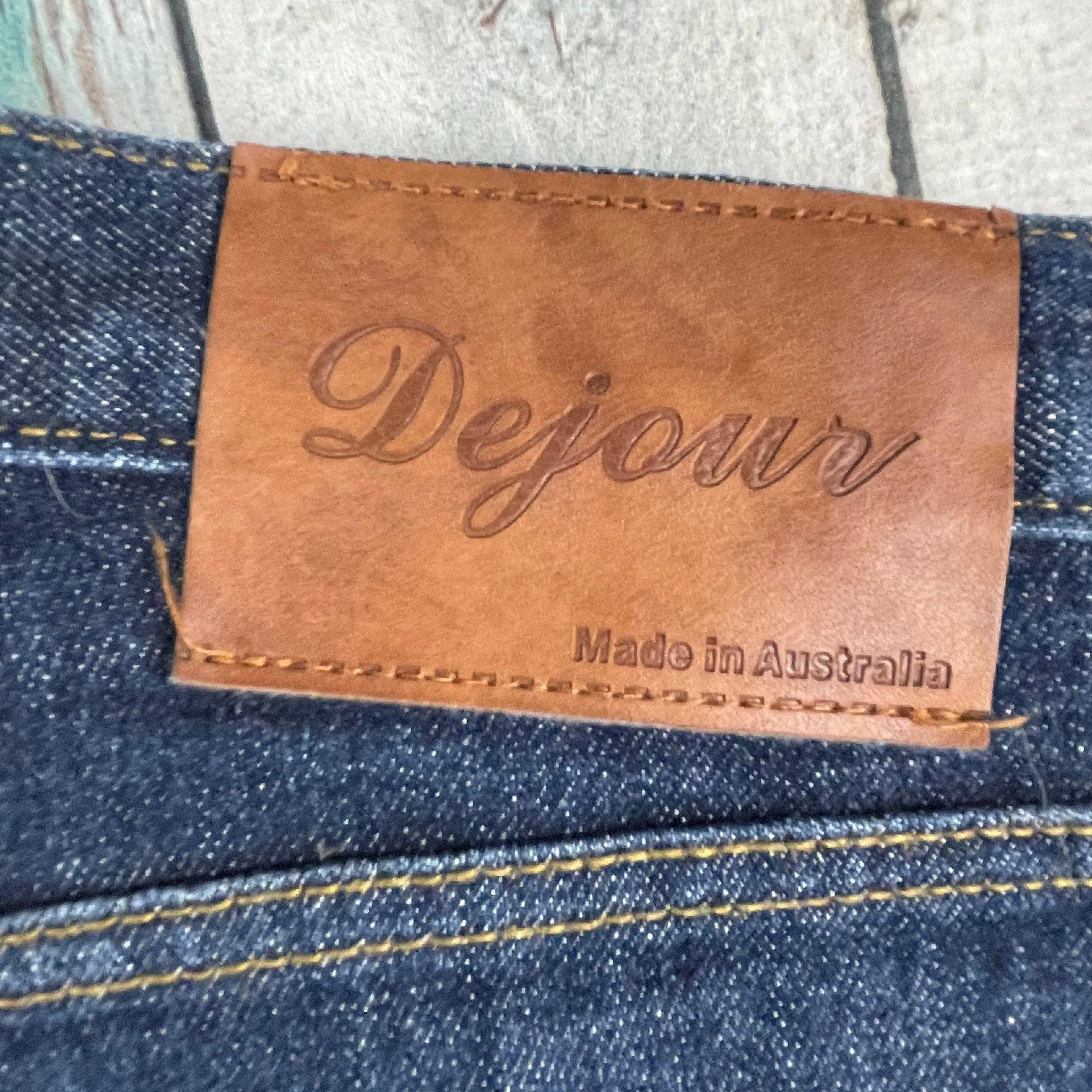 Australian Made 'Dejour' Slim Straight Mens Jeans - Size 30