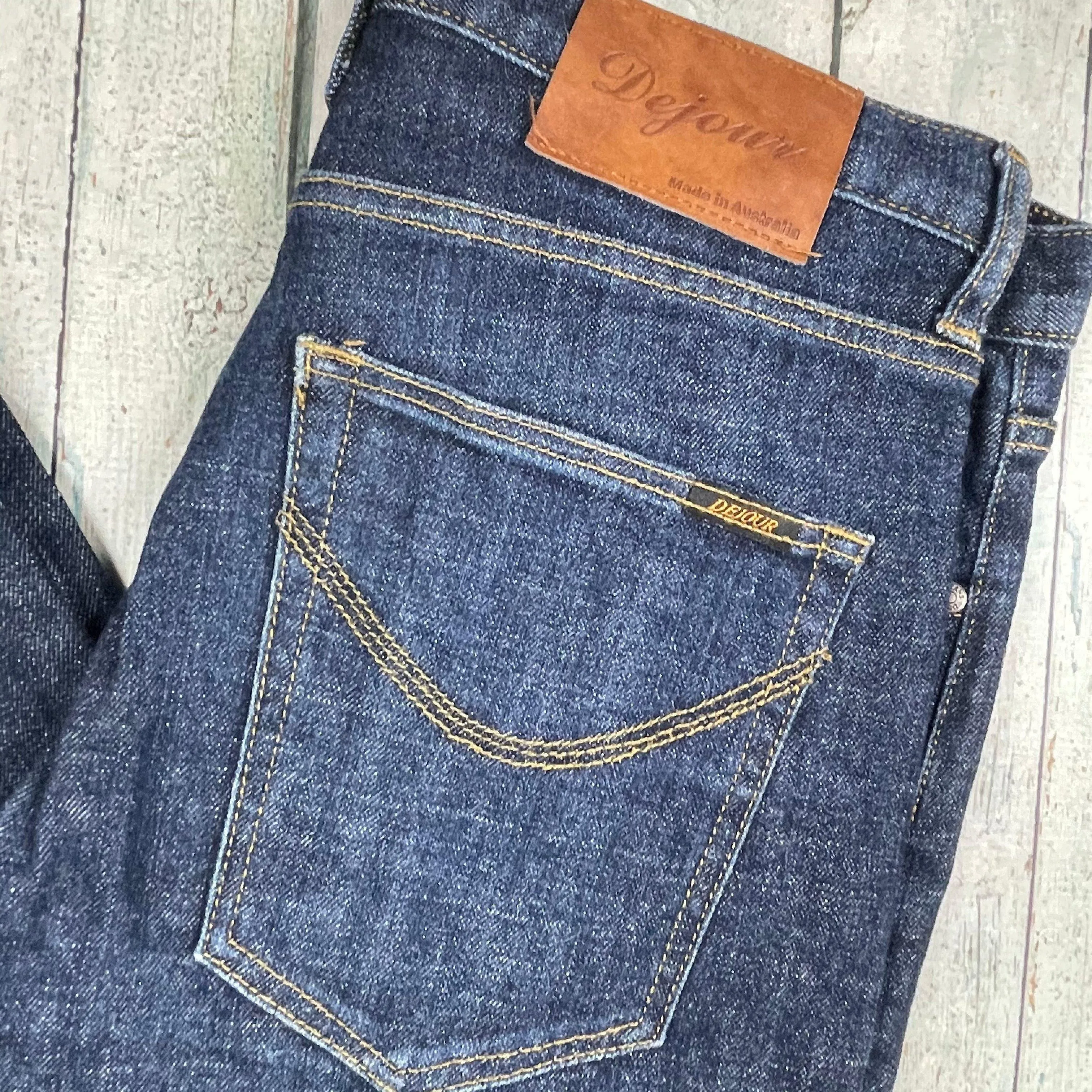 Australian Made 'Dejour' Slim Straight Mens Jeans - Size 30