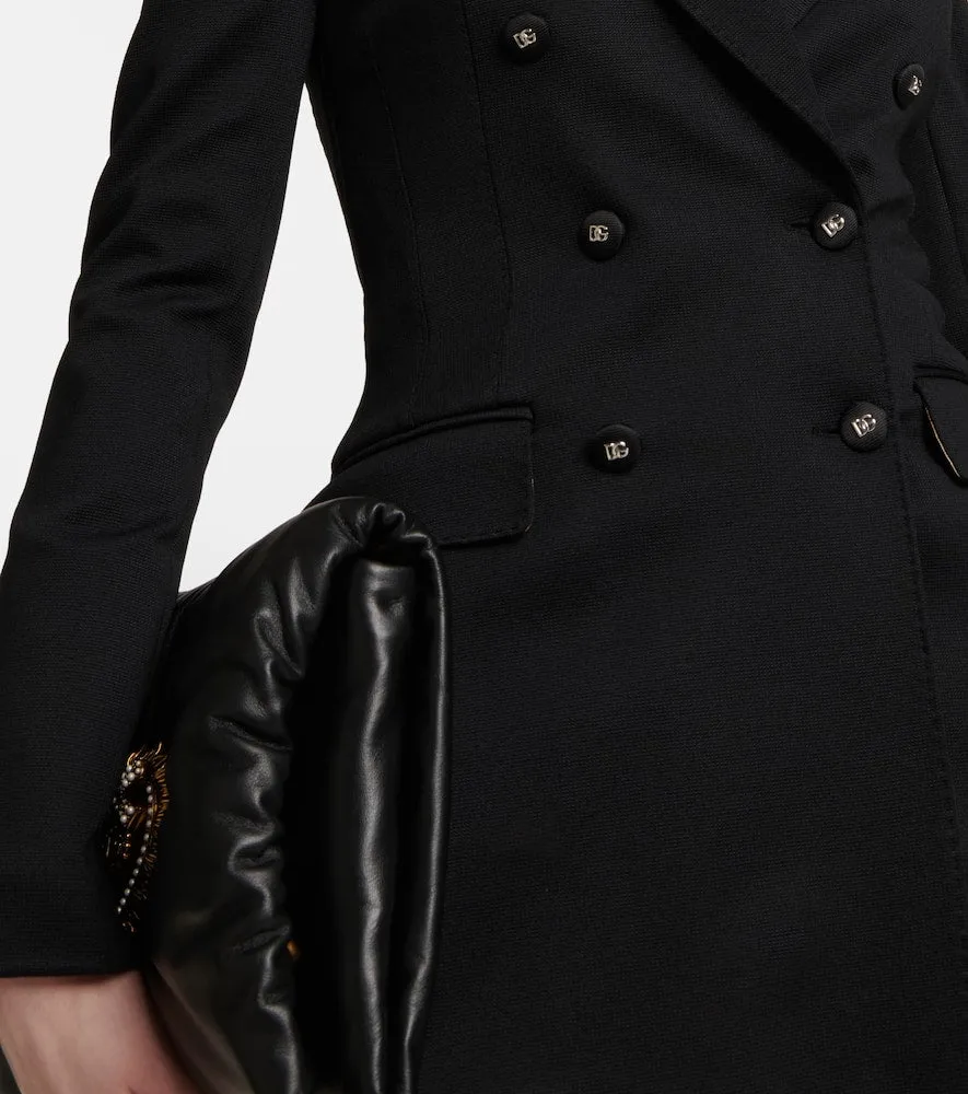 Dolce&Gabbana Double-breasted jersey blazer