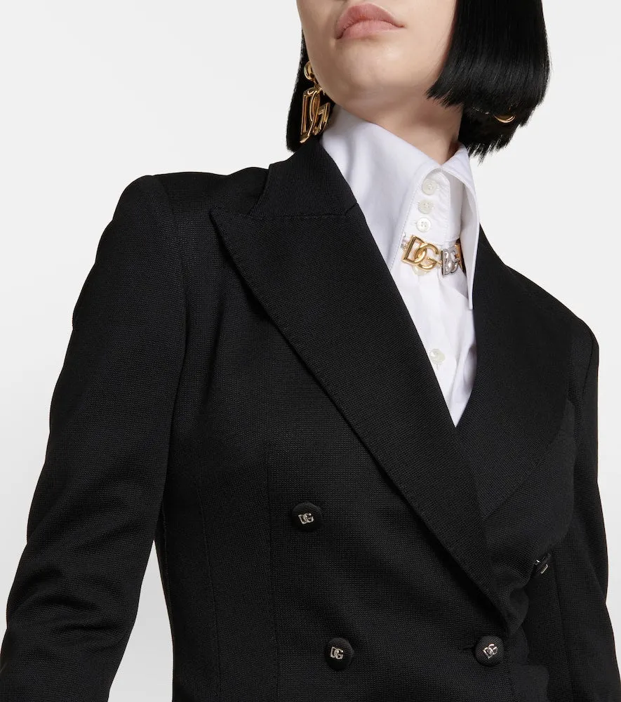 Dolce&Gabbana Double-breasted jersey blazer