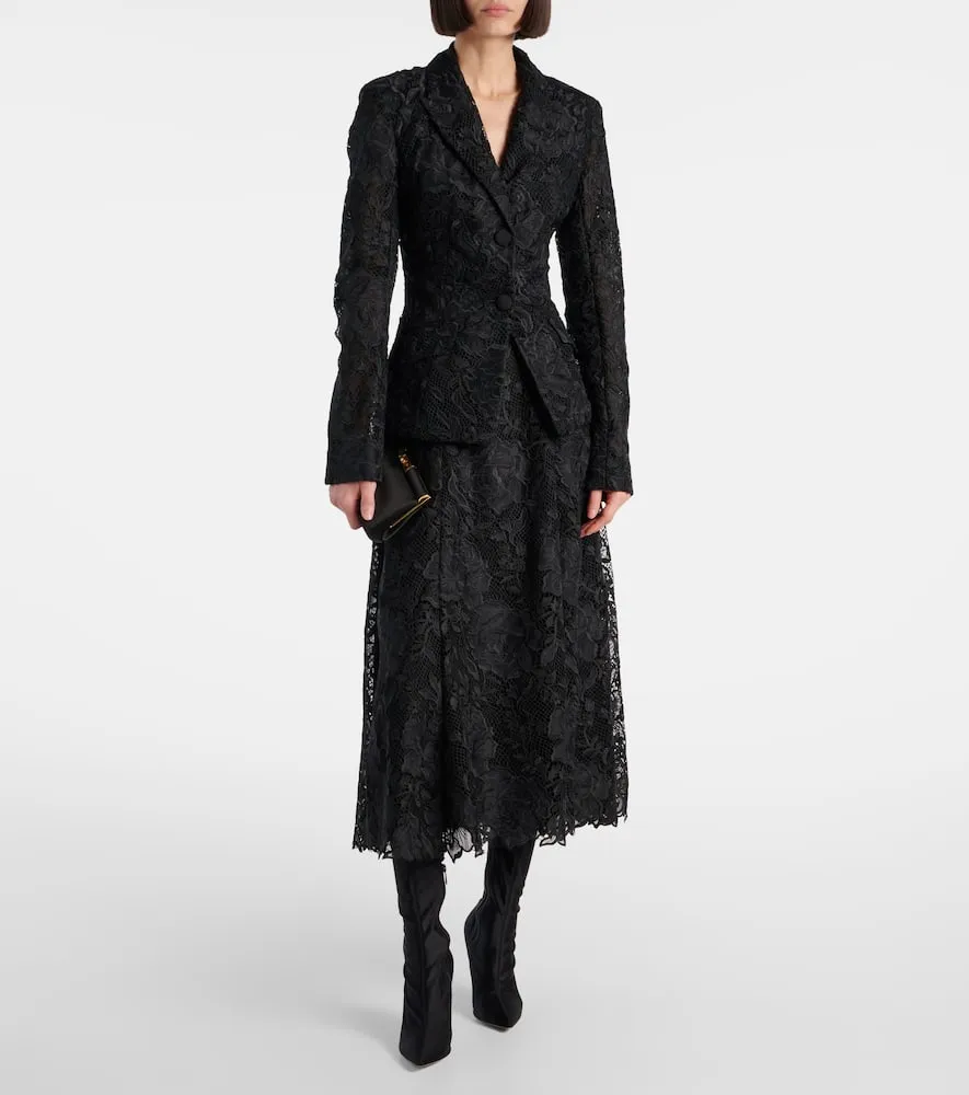 Erdem Floral lace blazer