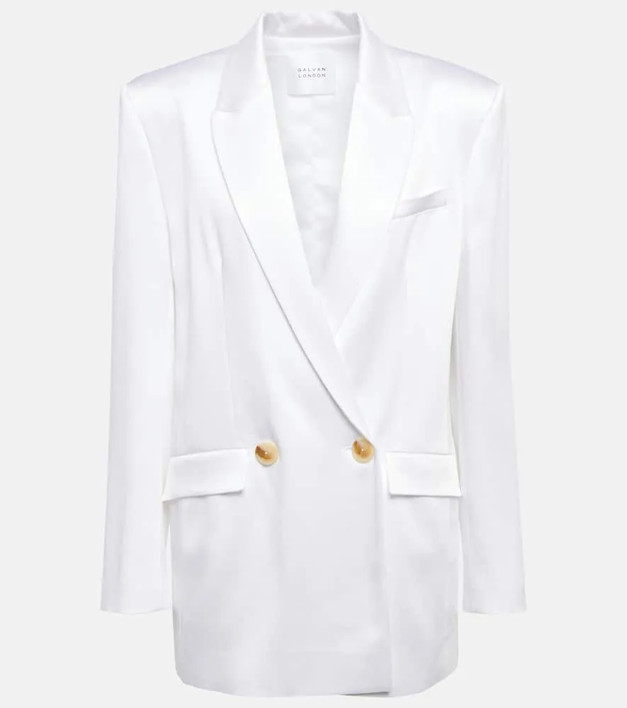 Galvan Bridal Boyfriend double-breasted blazer
