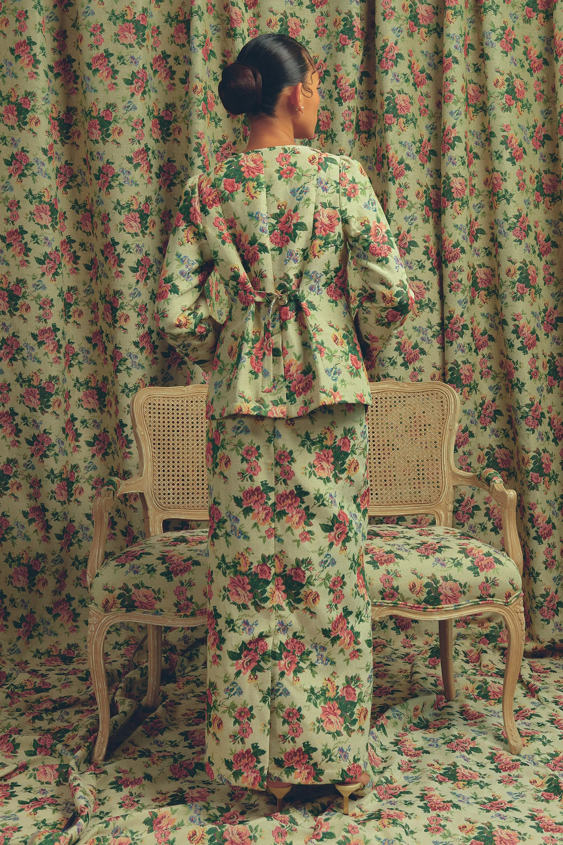 Heritage Brocade Waistcoat in Chamomile