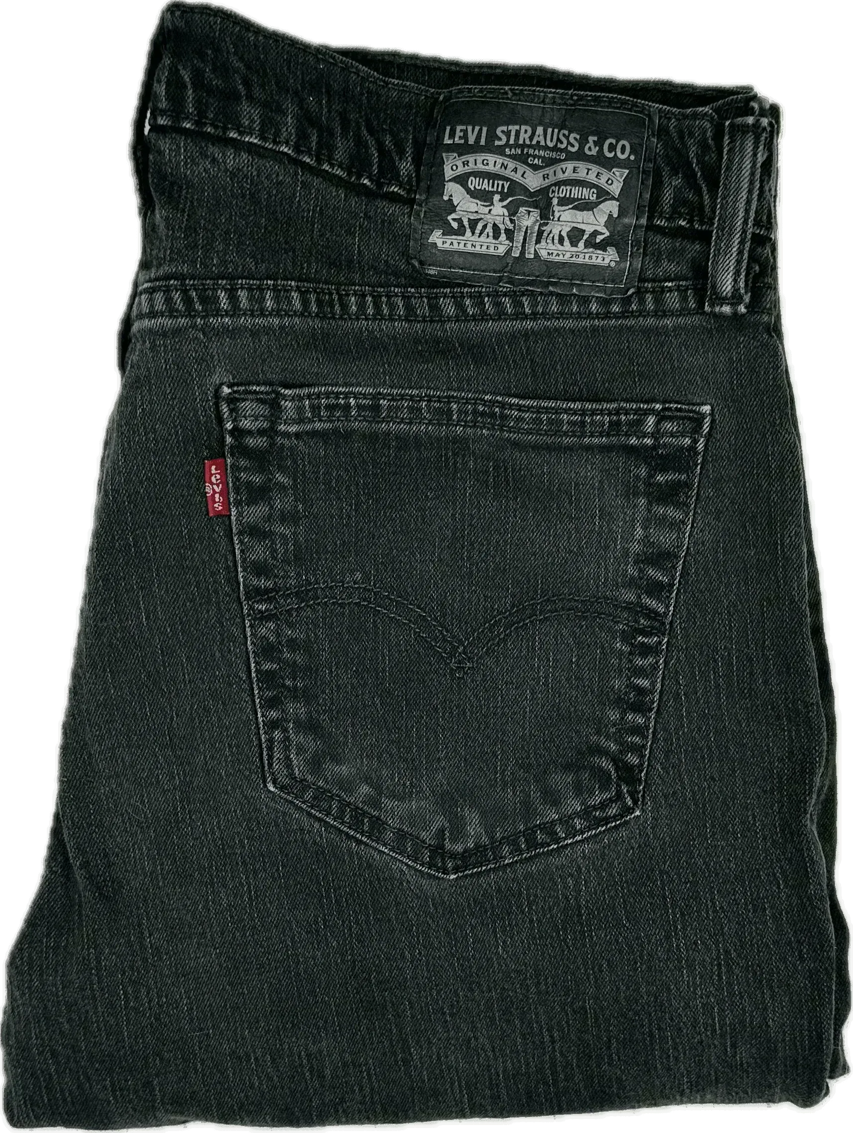 Levis Mens Black Classic Fit Jeans - Size 34/32