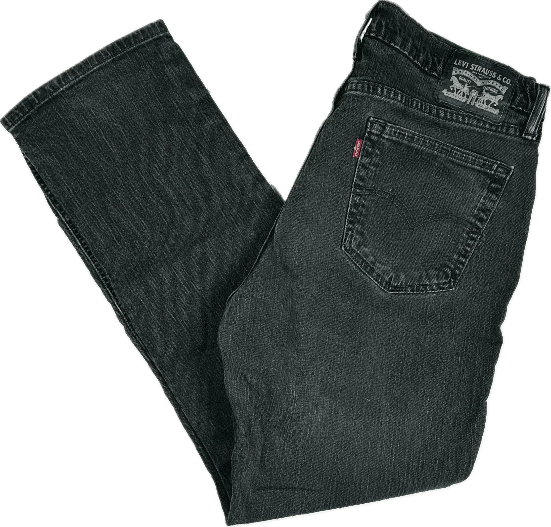 Levis Mens Black Classic Fit Jeans - Size 34/32