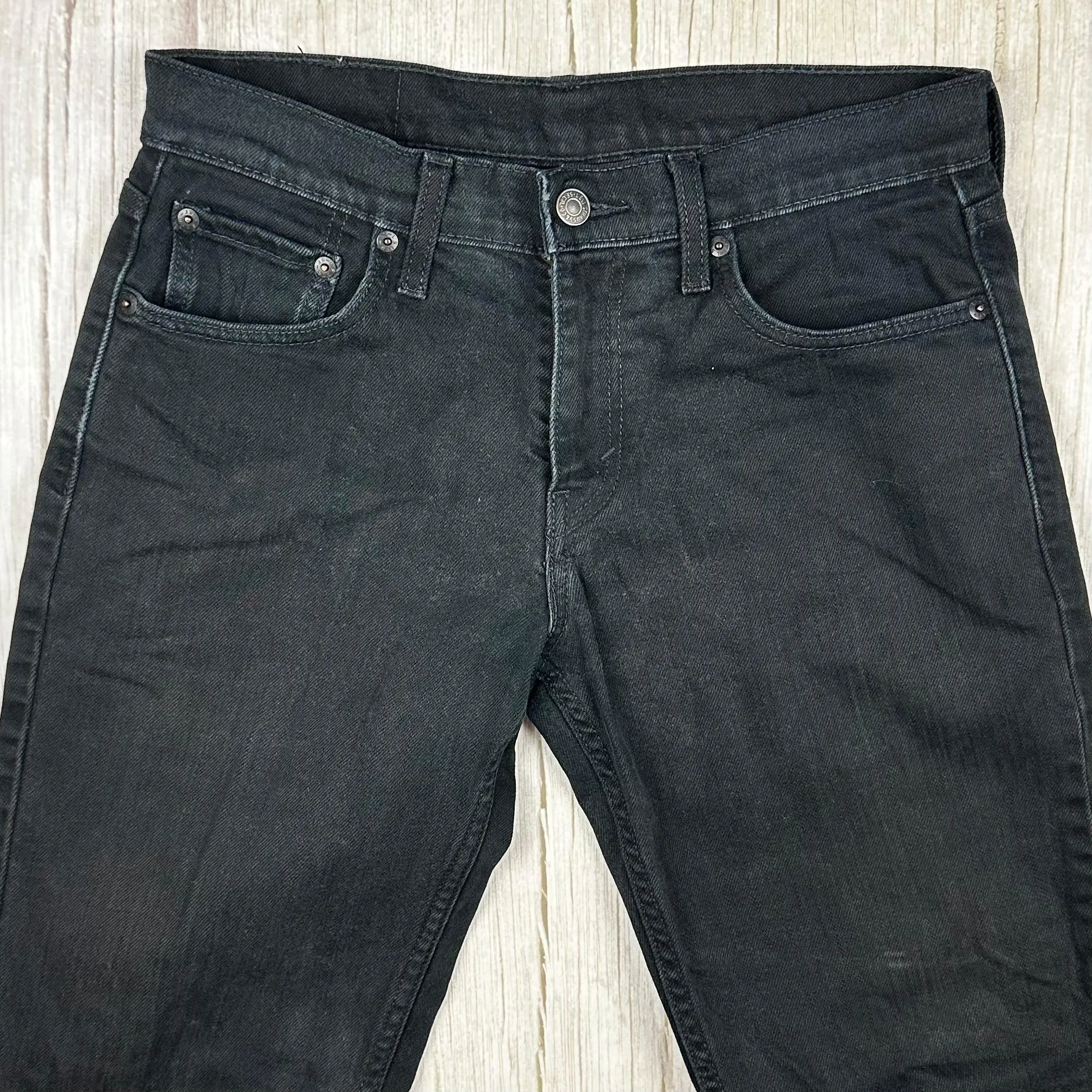 Levis Mens Black Classic Low Rise Jeans - Size 30S