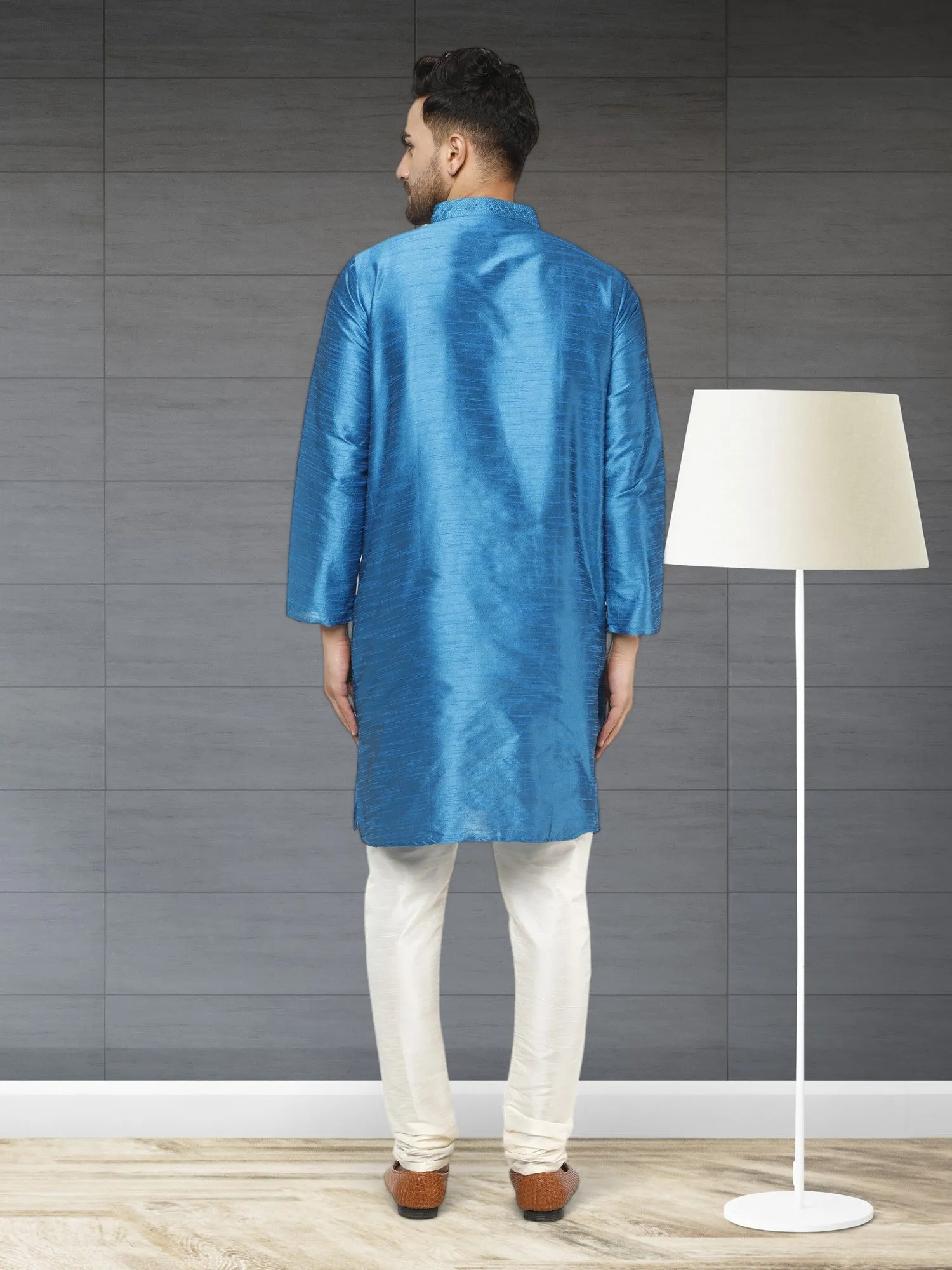 Men's Tunic Kurta Pyjama Traditional Wedding Party Ethnic Dress Set