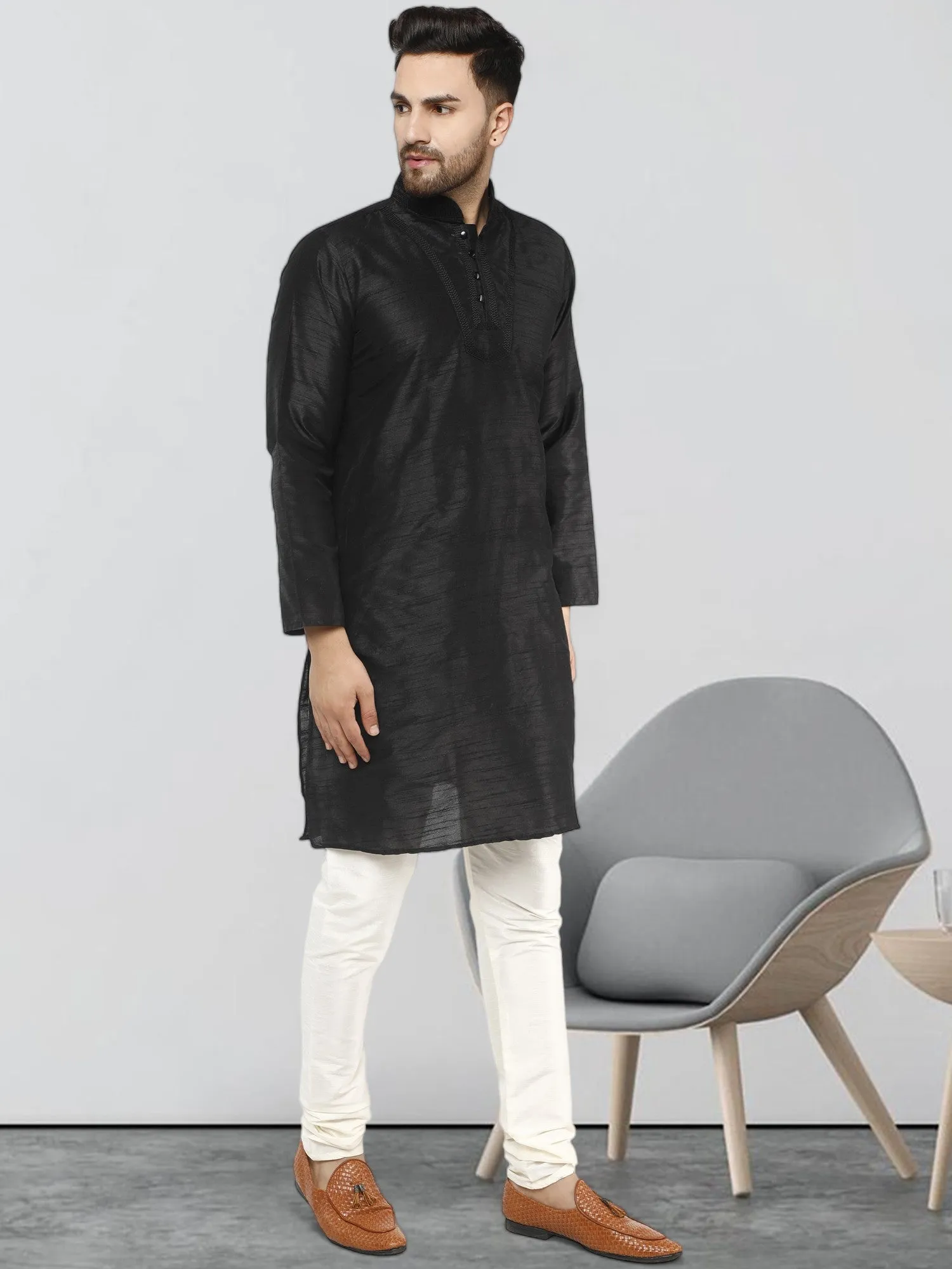 Men's Tunic Kurta Pyjama Traditional Wedding Party Ethnic Dress Set