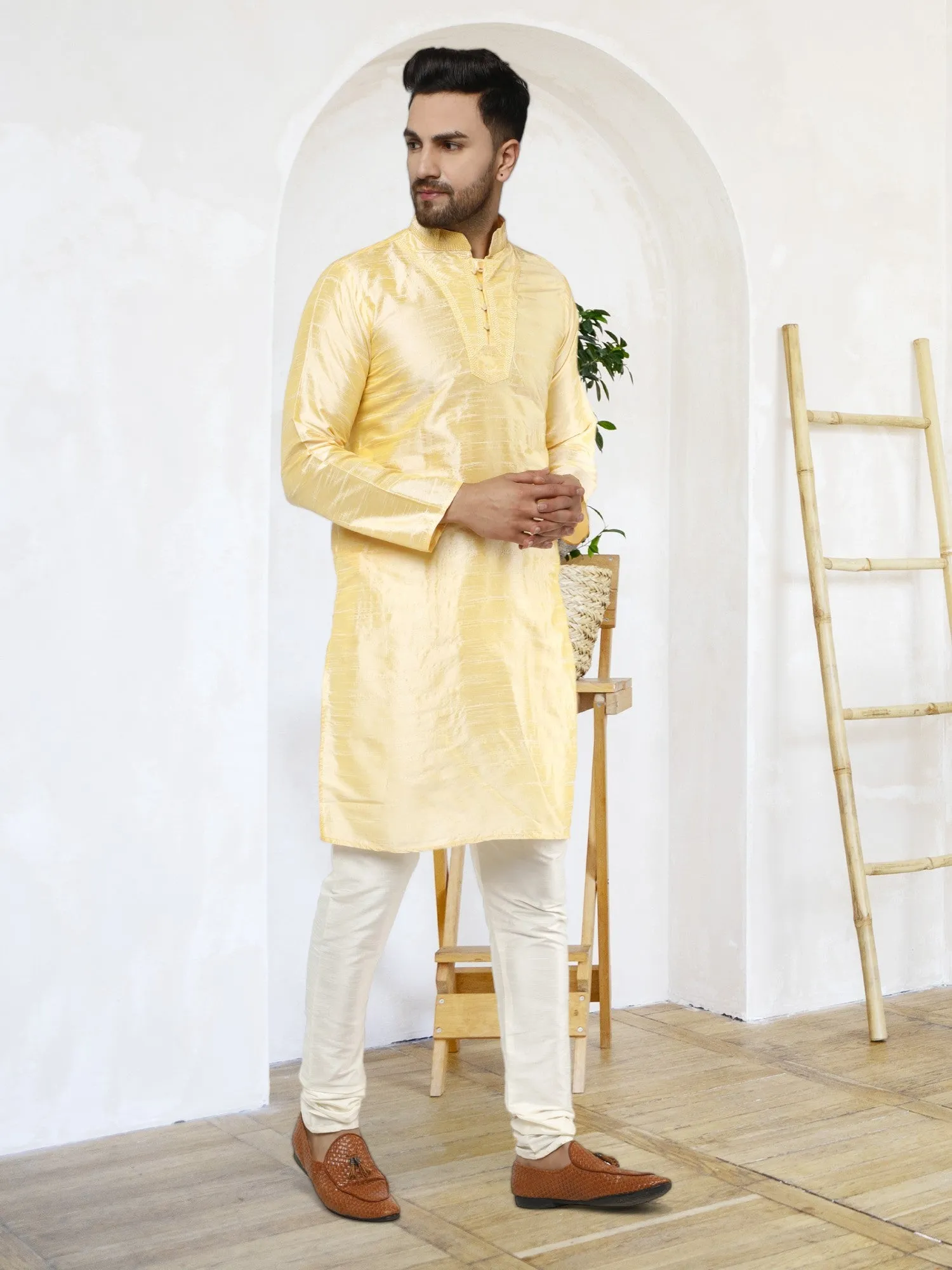 Men's Tunic Kurta Pyjama Traditional Wedding Party Ethnic Dress Set