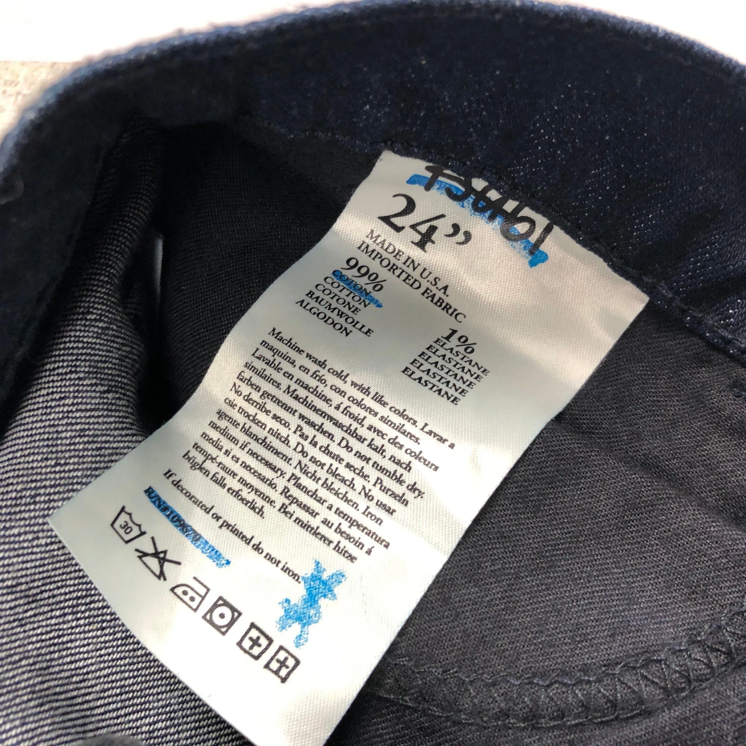 NEW -Tsubi Dark Wash Skinny Ankle Zip Jeans- Size 24