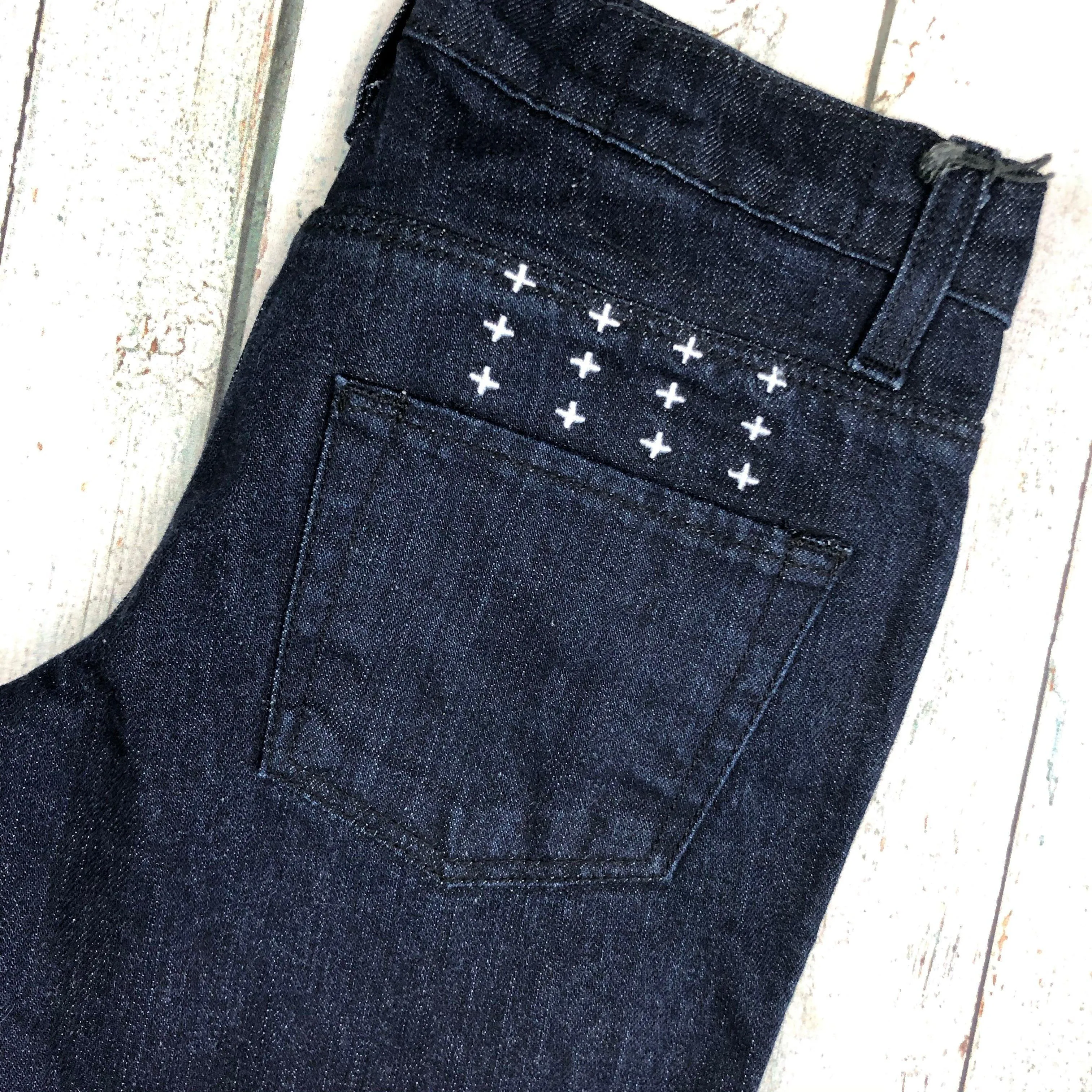 NEW -Tsubi Dark Wash Skinny Ankle Zip Jeans- Size 24