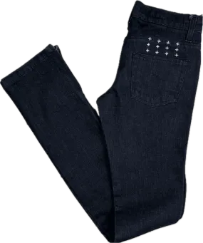 NEW -Tsubi Dark Wash Skinny Ankle Zip Jeans- Size 24