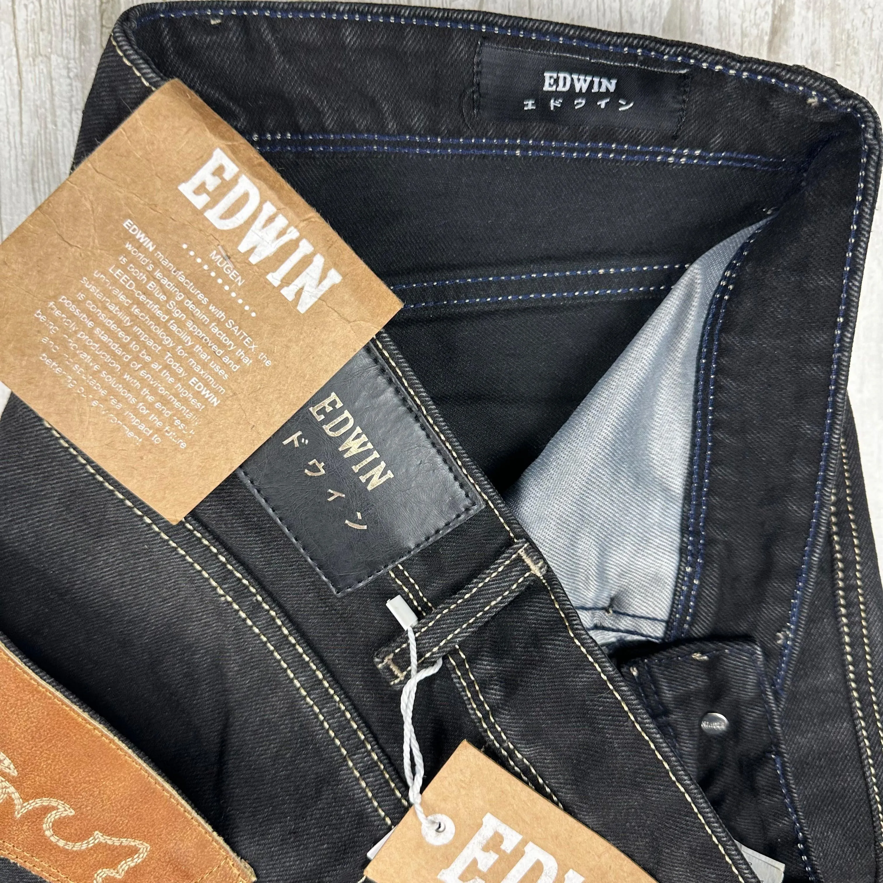 NWT- Edwin Japanese Denim Decorative Pocket Mens Jeans -Size 32