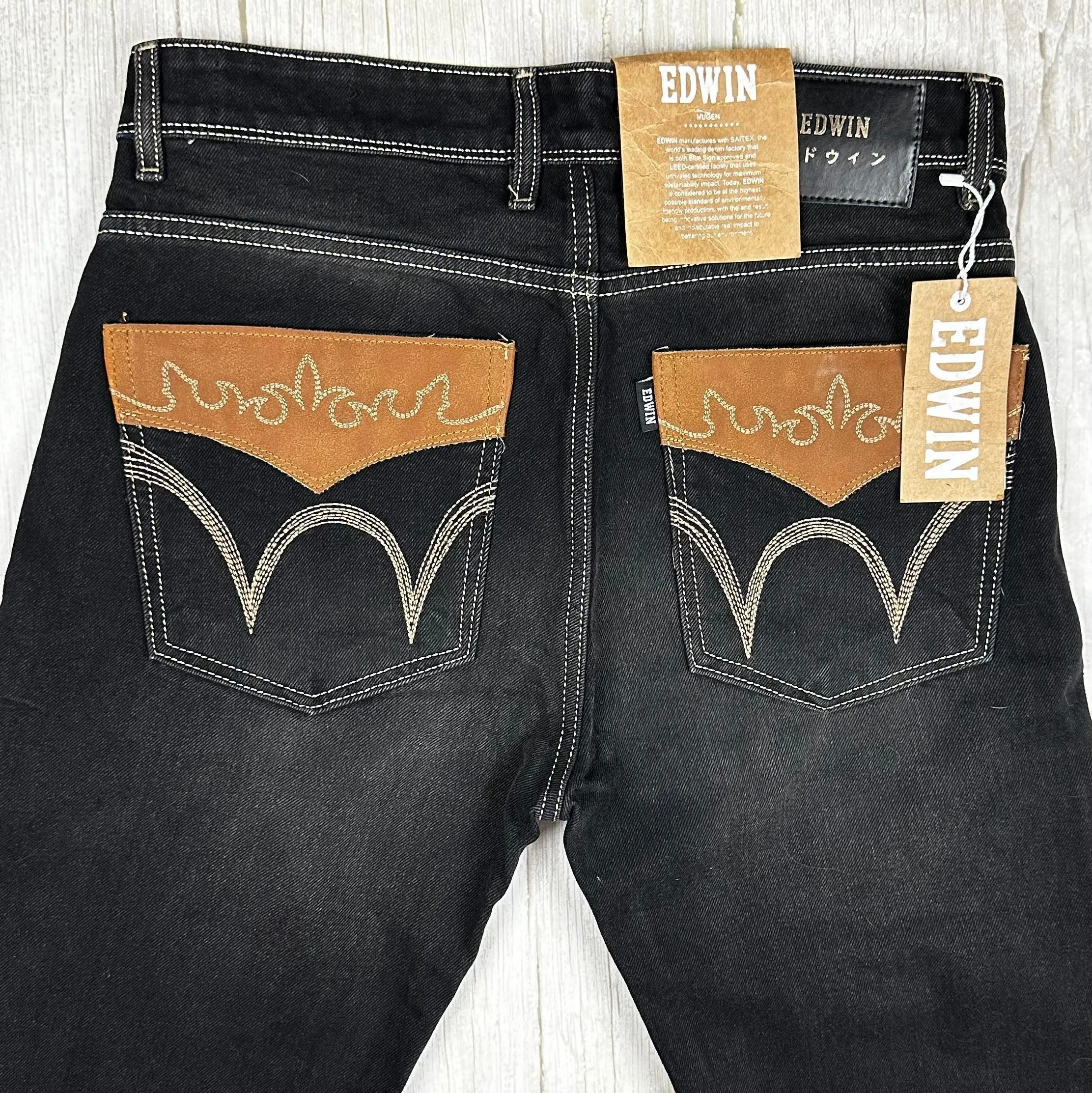 NWT- Edwin Japanese Denim Decorative Pocket Mens Jeans -Size 32