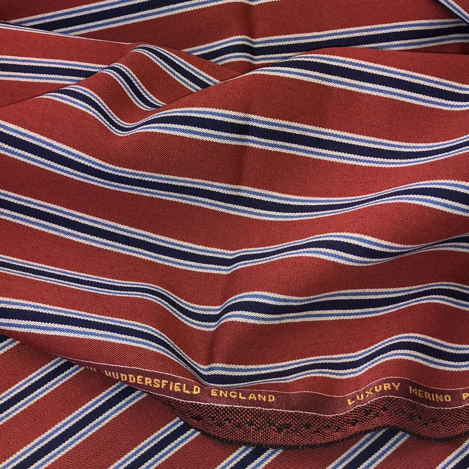 Red With Navy/Blue/White Stripe 3/4'' Jacketing