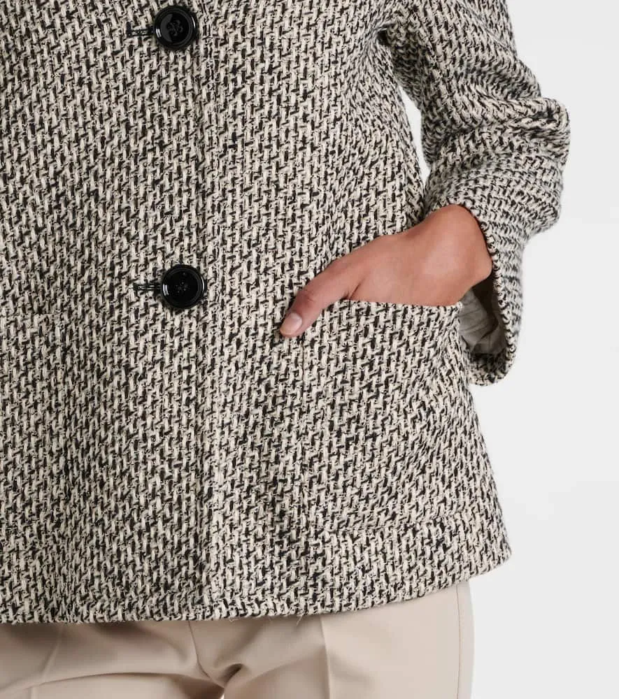 'S Max Mara Wool and cotton-blend jacket