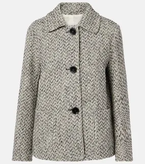 'S Max Mara Wool and cotton-blend jacket