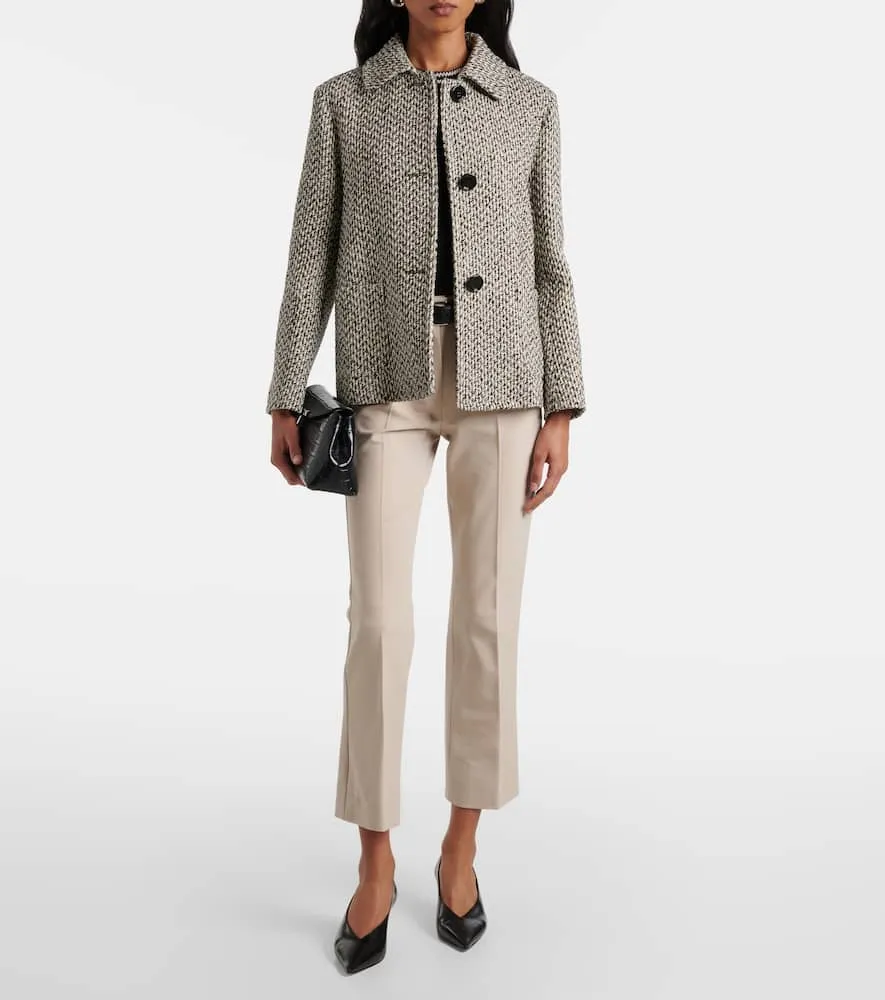 'S Max Mara Wool and cotton-blend jacket