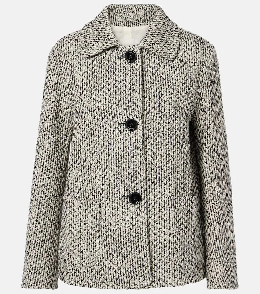 'S Max Mara Wool and cotton-blend jacket