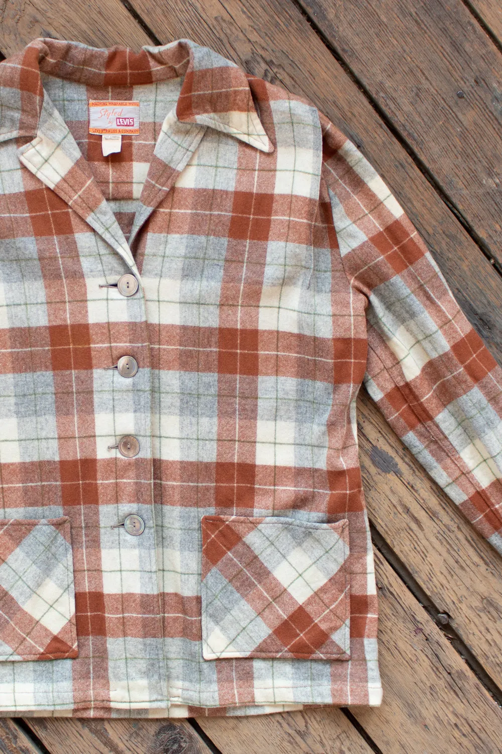 Vintage 1950s Levi's 49er Style Wool Jacket - Medium