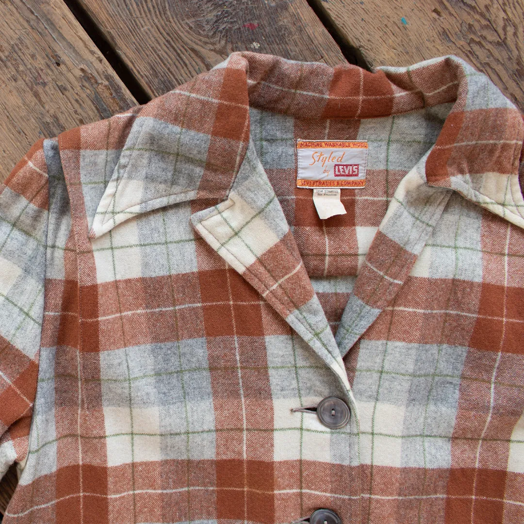 Vintage 1950s Levi's 49er Style Wool Jacket - Medium