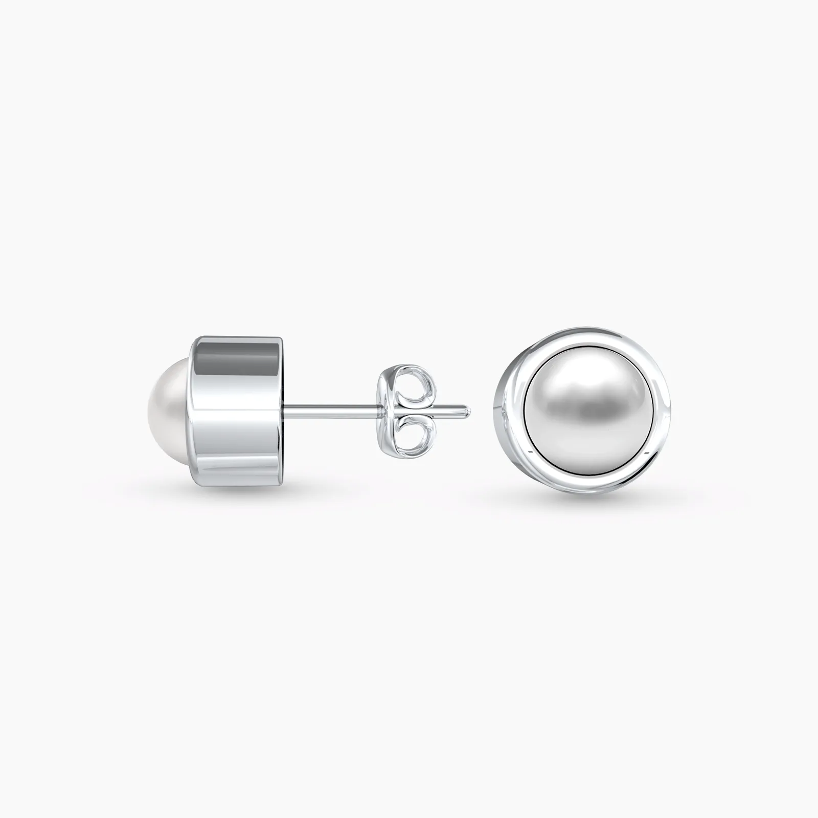 White Gold Little Pearl Earstuds