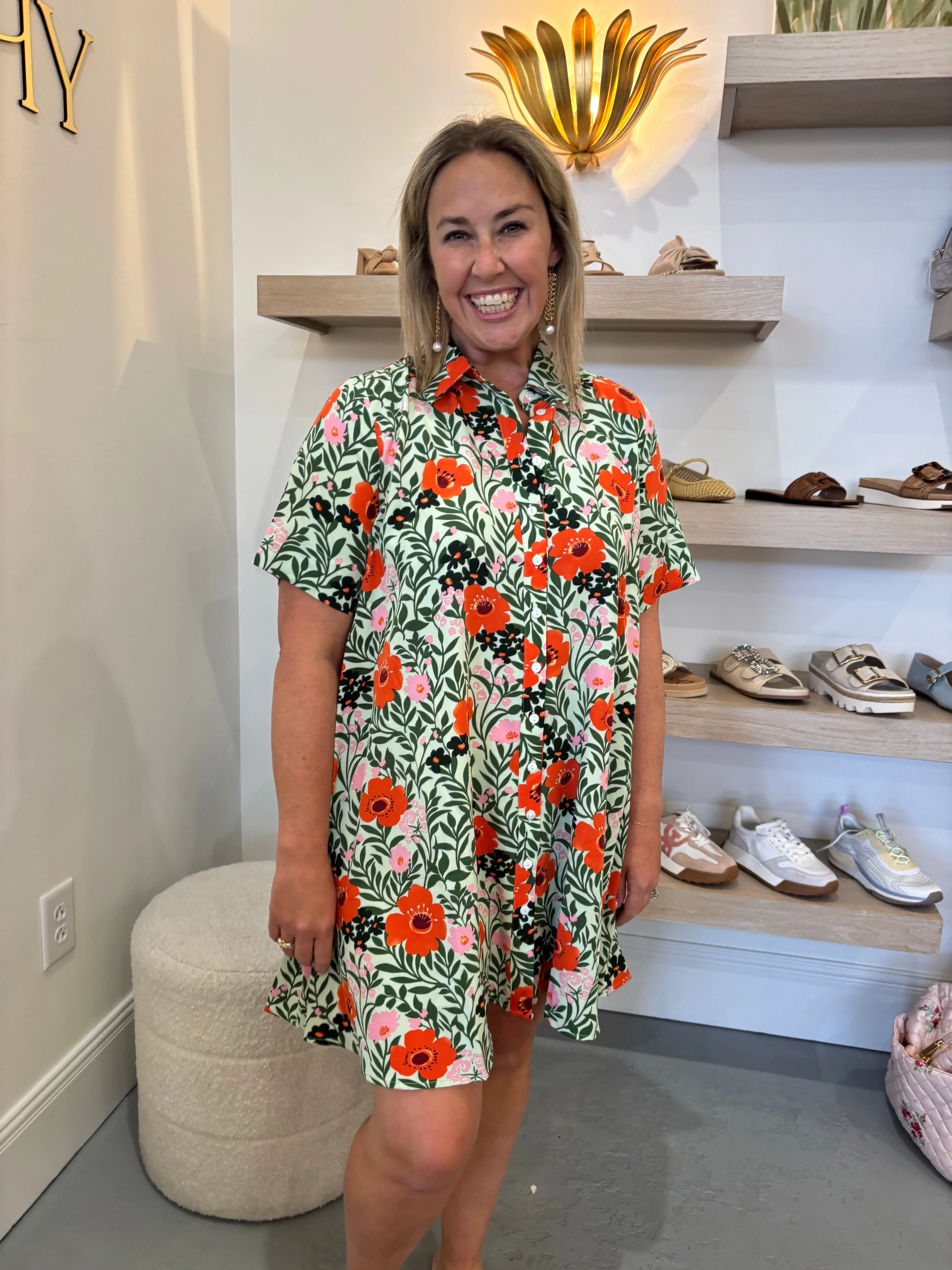 Wildflower Button Down Dress